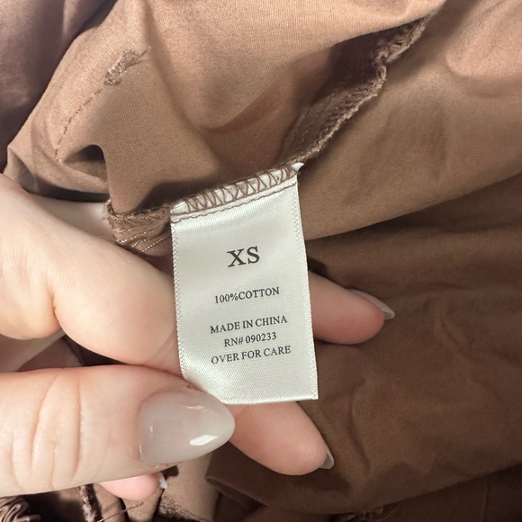 Playboy Pacsun Women’s Cargo Pants XS Brown Lightweight Cotton Relaxed #3004 - Picture 6 of 8